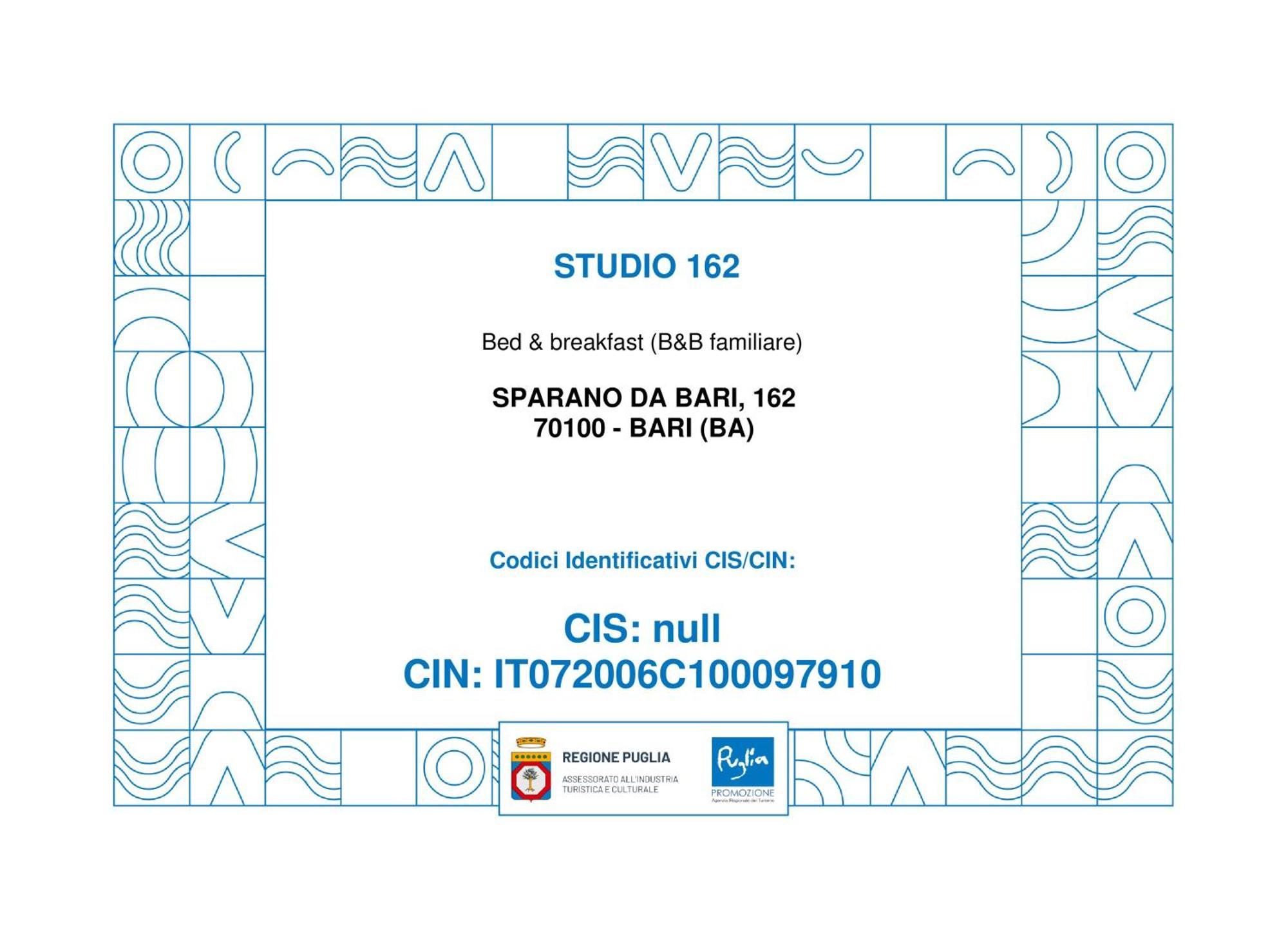 Bed & Breakfast 162 Bari