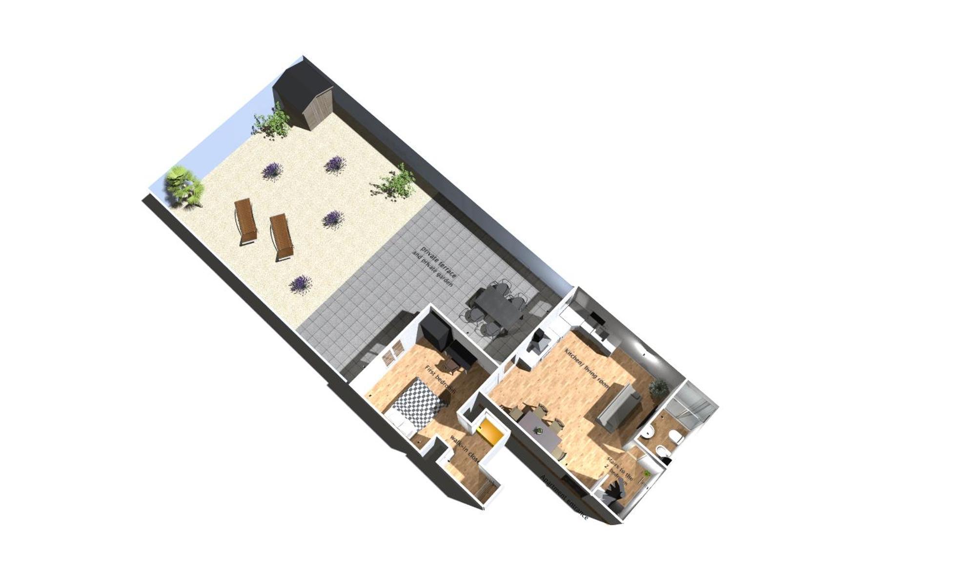 100 Sqm Terrace, Close To The Old Town & Shopping Area & Harbour Bari